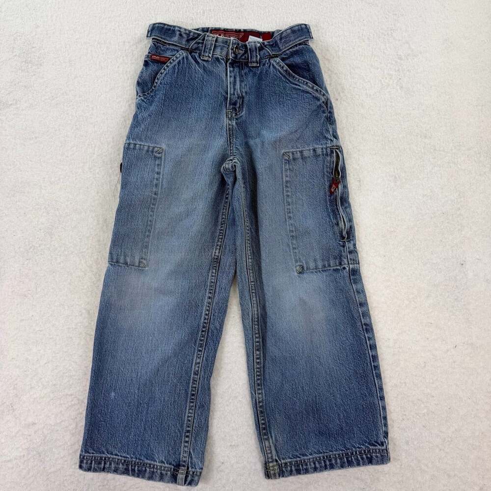 Old Navy Y2K 90s Boy's Denim Carpenter Pants Size 7